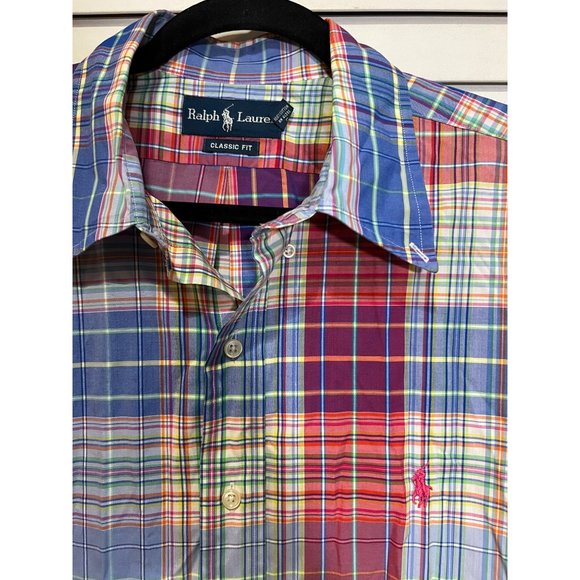 Ralph Lauren Short Sleeve Button‎ Up Shirt - Size XLT - Picture 2 of 4
